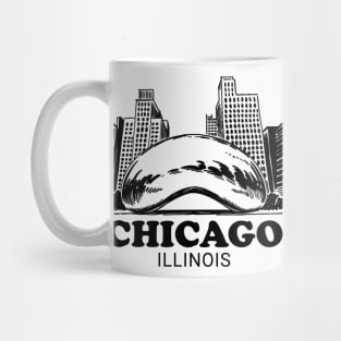 Chicago Reflective Bean Mug